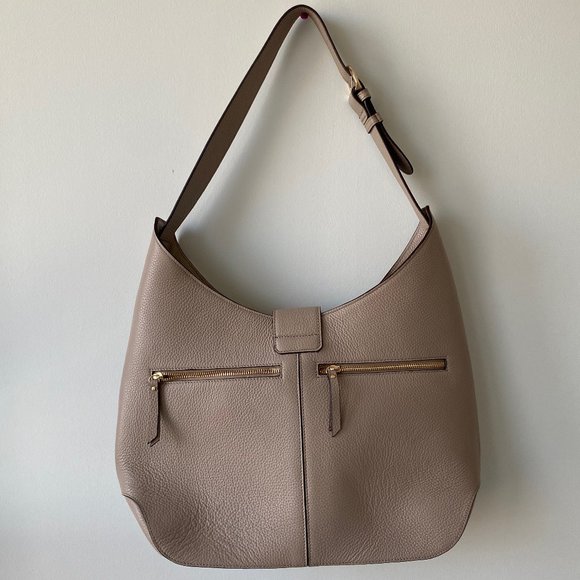 Geox Beige Leather Tote Bag - Picture 4 of 7